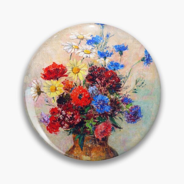 Item preview, Flowers in a Vase by Odilon Redon, French, 1910 designed and sold by Shapes-Mania.