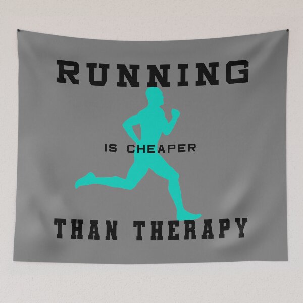 Item preview, Running Is Cheaper Than Therapy designed and sold by superdumb70.