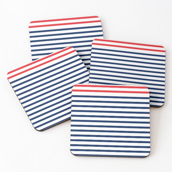 Item preview, Classic French Stripes Red and Blue Stripe Stereotype designed and sold by TooFrenchClub.