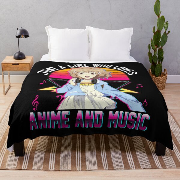Item preview, Just girl who loves anime and music art designed and sold by JuanaGregbone.