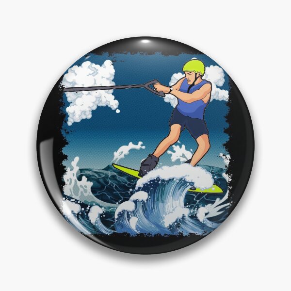 Item preview, Man Skiing on Water designed and sold by EverythingKawai.