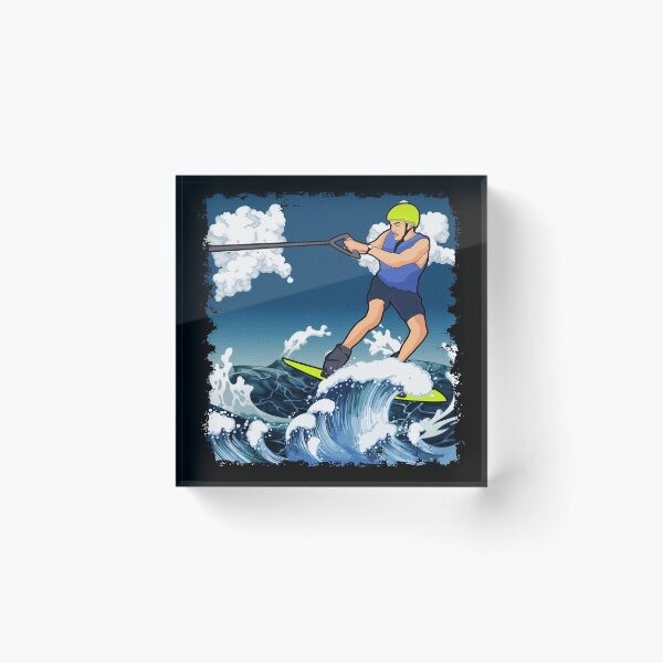 Item preview, Man Skiing on Water designed and sold by EverythingKawai.