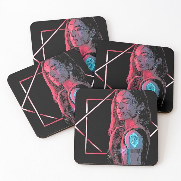 Item preview, Cyberpunk woman Vaporwave vibes designed and sold by Anastasia  Bagia.