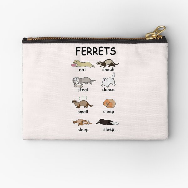 Item preview, Ferrets EAT SNEAK STEAL DANCE SMELL SLEEP designed and sold by AmelieFritsch.