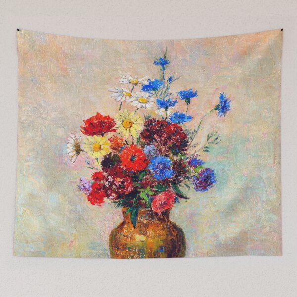 Item preview, Flowers in a Vase by Odilon Redon, French, 1910 designed and sold by Shapes-Mania.