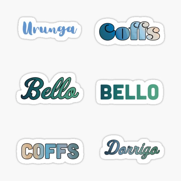 Coffs, Coffs Harbour, Beachside Sticker