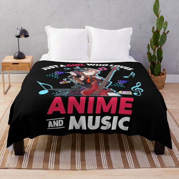 Item preview, flower Just girl who loves anime and music art designed and sold by JuanaGregbone.