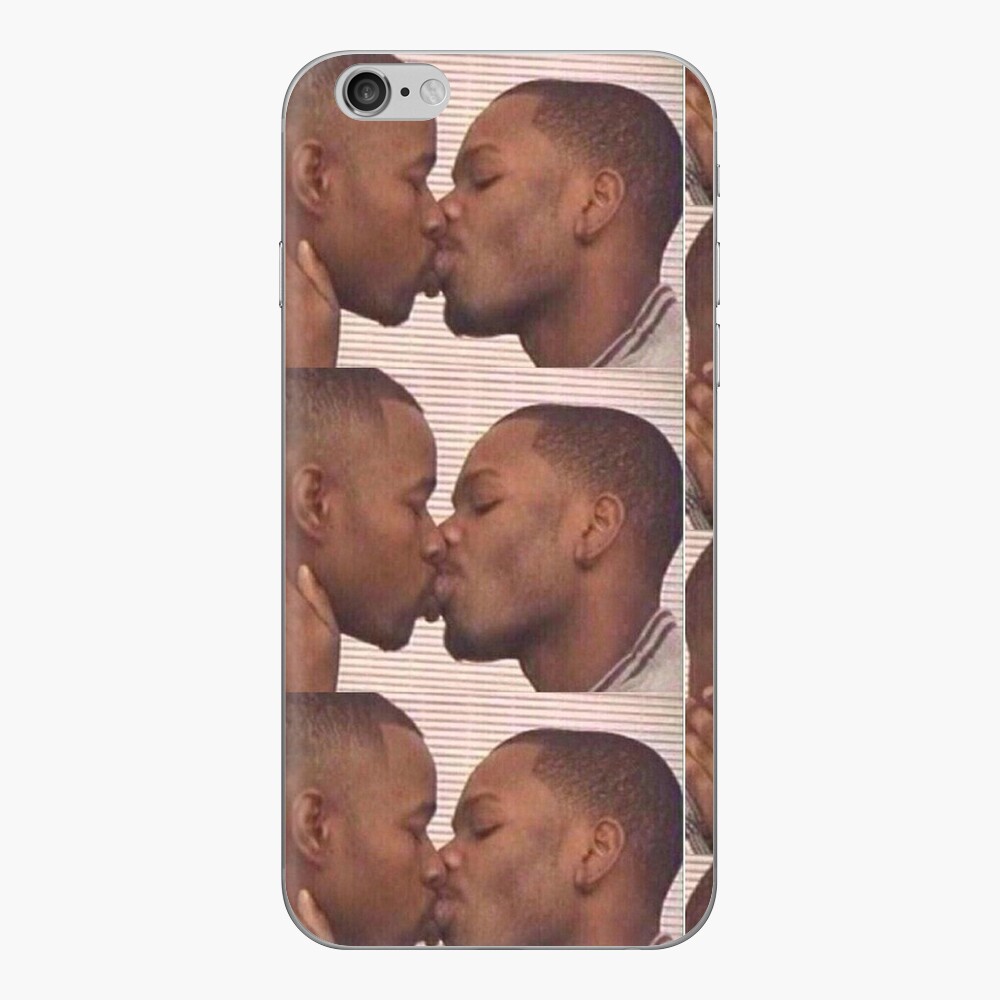 2 black men kissing