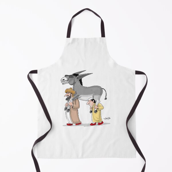 Item preview, Mr. Joha carrying his donkey designed and sold by Khalid Jalal.