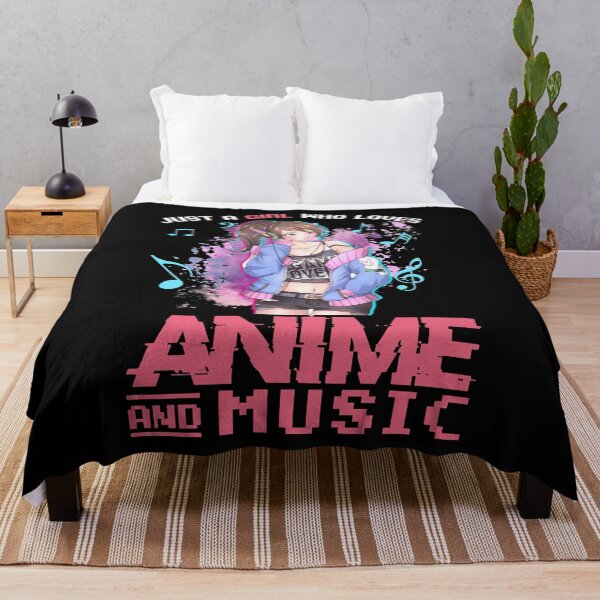 Item preview, retro vintage Just girl who loves anime and music art designed and sold by JuanaGregbone.