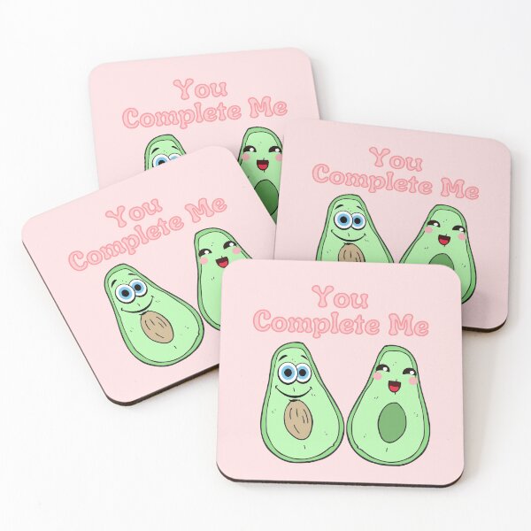 Item preview, Funny Valentine - You Complete Me - Cute Avocados designed and sold by StephenMollie.