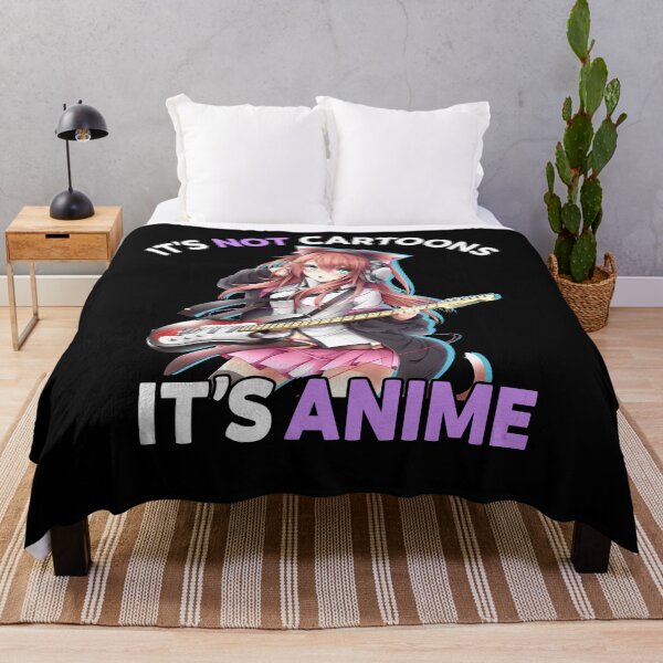 Item preview, It is not cartoons Just girl who loves anime and music art designed and sold by JuanaGregbone.