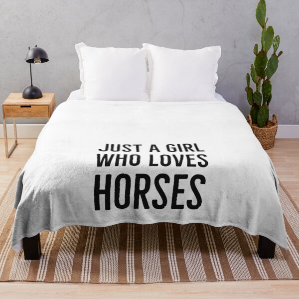 Item preview, Just a girl who loves horses designed and sold by Gingatoo.