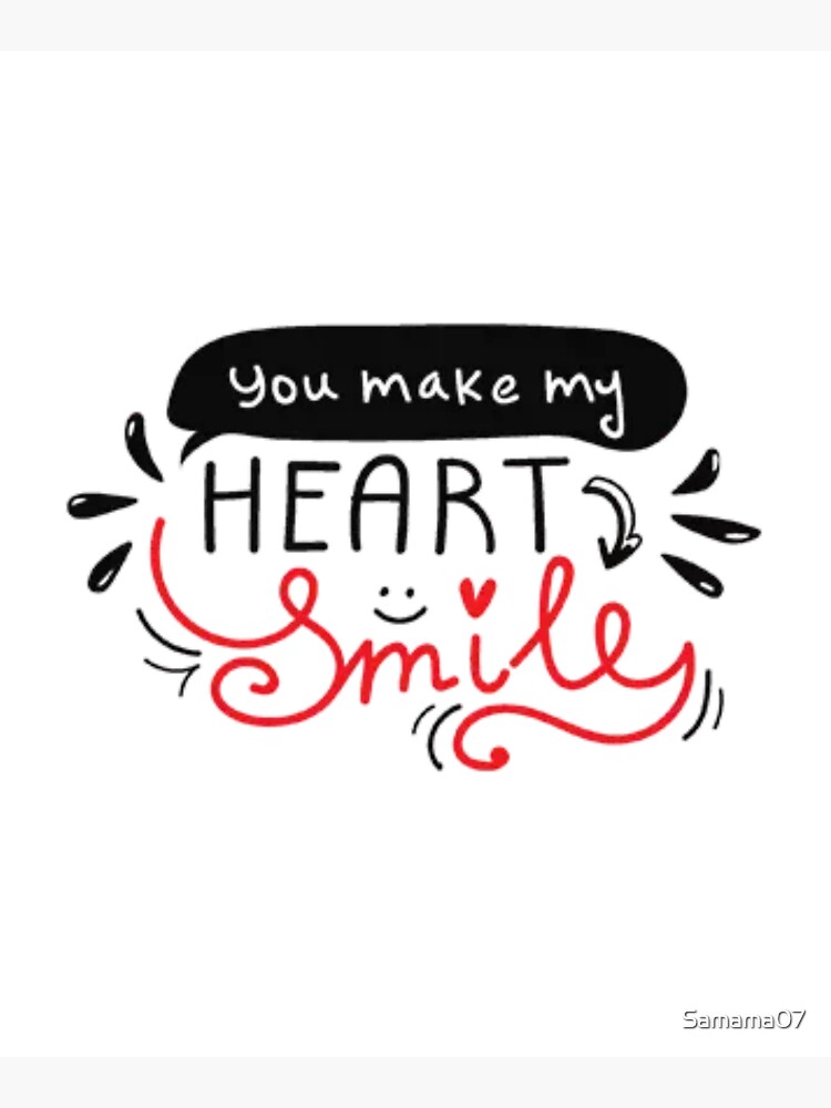 You make my heart smile Bag