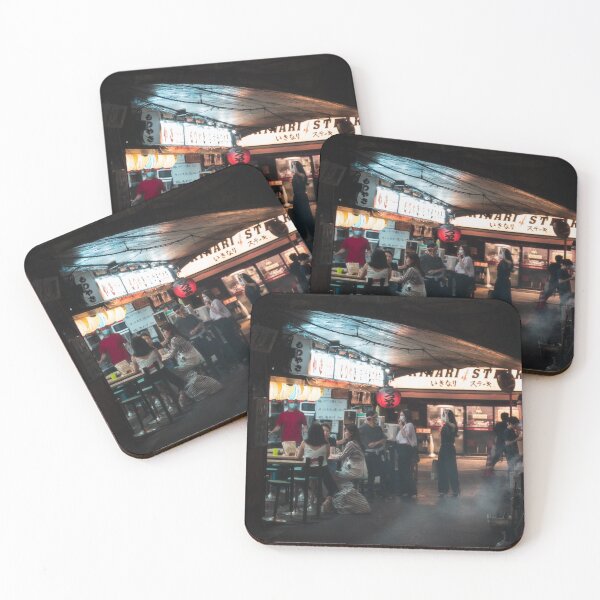 Item preview, Night scenery in underground Tokyo Izakaya - Street Photography designed and sold by JapanTees.