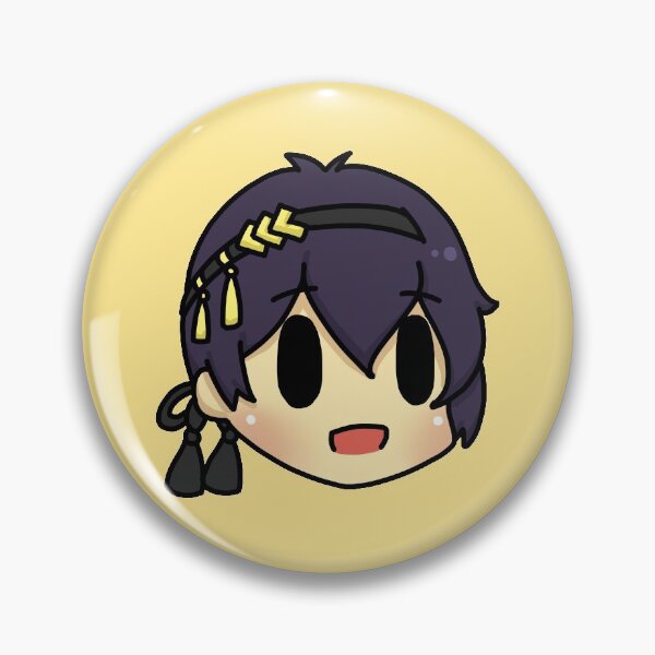 Item preview, Mikazuki Munechika touken ranbu chibi head designed and sold by Morcawork.