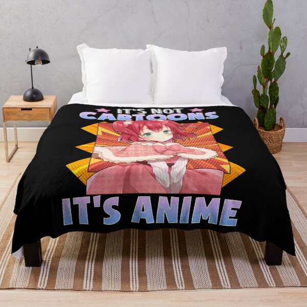 Item preview, red hair blue girl Just girl who loves anime and music art designed and sold by JuanaGregbone.