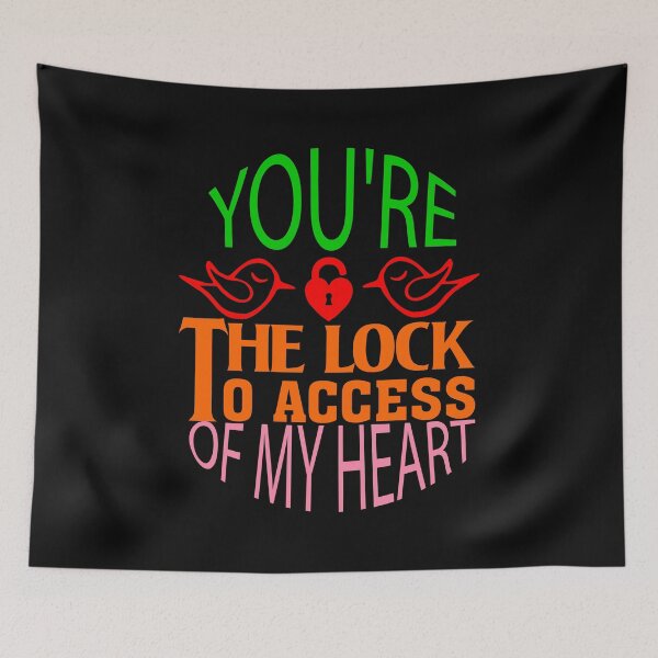Item preview,  you're the lock to access of my heart - colour valentine designed and sold by saied-DGI.
