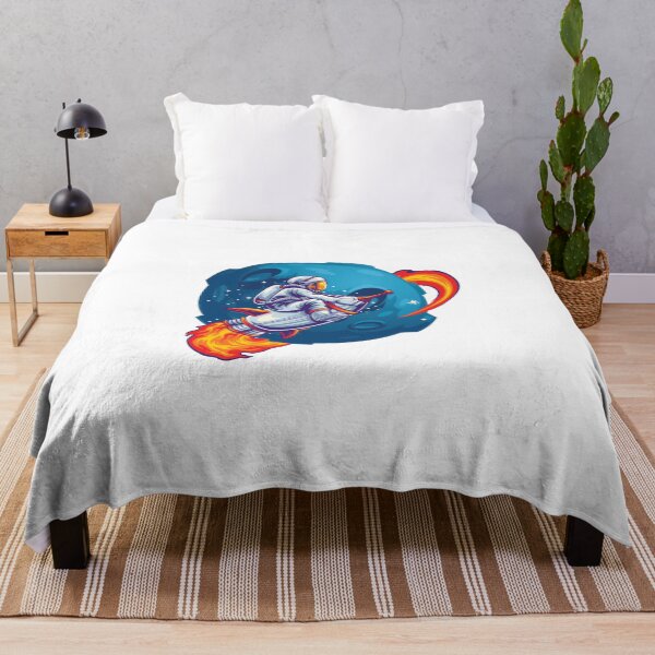 Item preview, Astronaut on rocket orbits a moon designed and sold by Ra-Po.