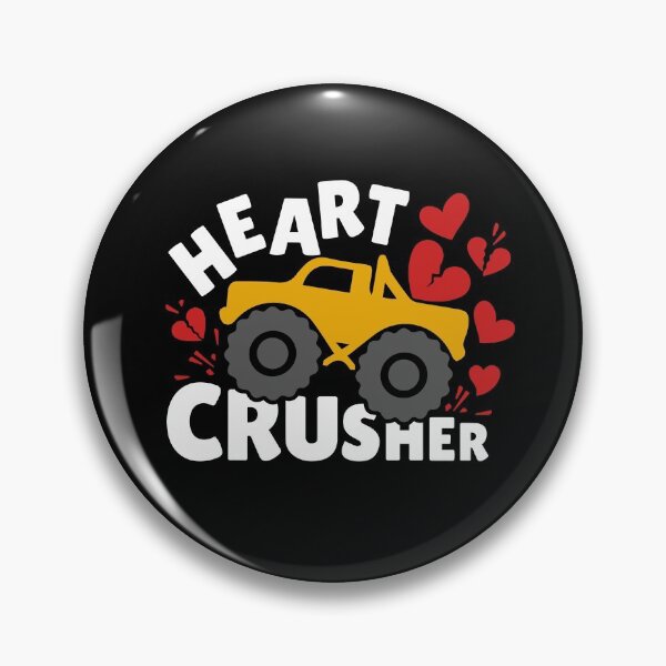 Item preview, Heart Crusher - Funny & Lovely Gift for Your Valentines (White-Colorful) designed and sold by Respire2020.