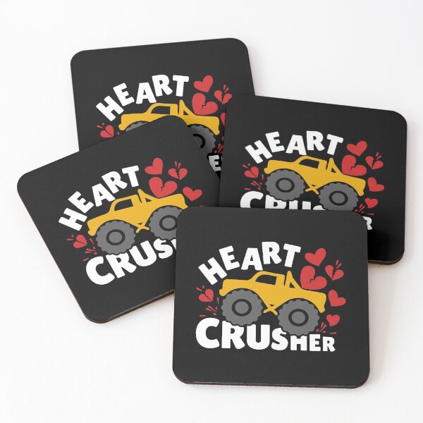 Item preview, Heart Crusher - Funny & Lovely Gift for Your Valentines (White-Colorful) designed and sold by Respire2020.
