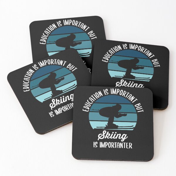 Item preview, Education Is Important But Skiing Is Importanter Funny designed and sold by azmndesigns.