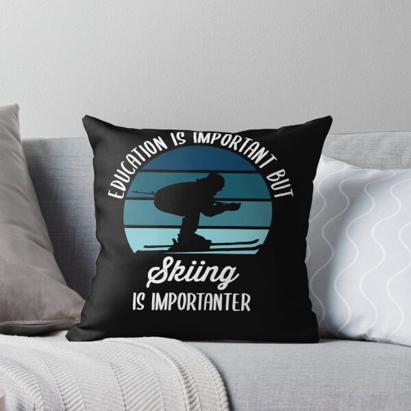 Item preview, Education Is Important But Skiing Is Importanter Funny designed and sold by azmndesigns.