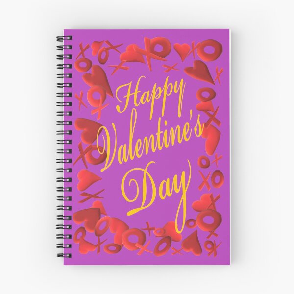 Item preview, Happy Valentine’s Day Hearts Hugs and Kisses (Purple and Gold) designed and sold by ArtByLM.