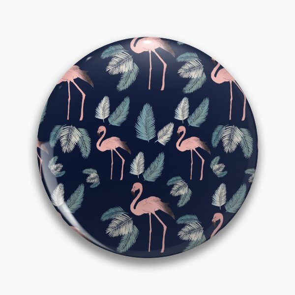 Item preview, Flamingo on the Go ! Navy pattern designed and sold by AlineOAtelier.