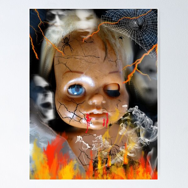 Item preview, Evil Doll designed and sold by WildestArt.
