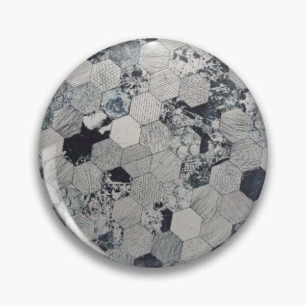 Item preview, Black and White Honey comb marble tile - marble pattern designed and sold by anzus13carlett.