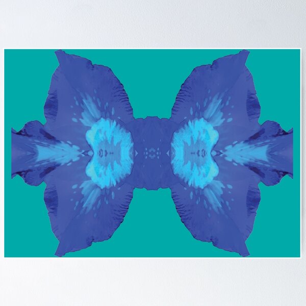 Item preview, My butterfly-blue green background designed and sold by CSouissi.