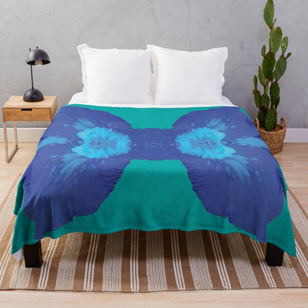Item preview, My butterfly-blue green background designed and sold by CSouissi.