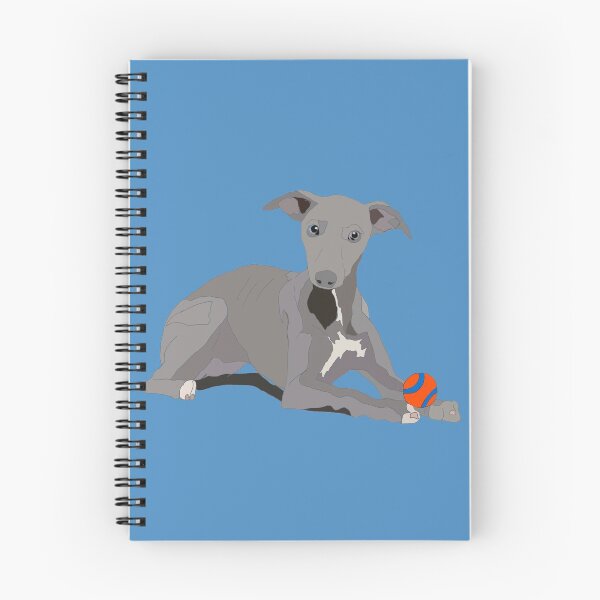 Item preview, Grey whippet with toy  designed and sold by Leatextileart.