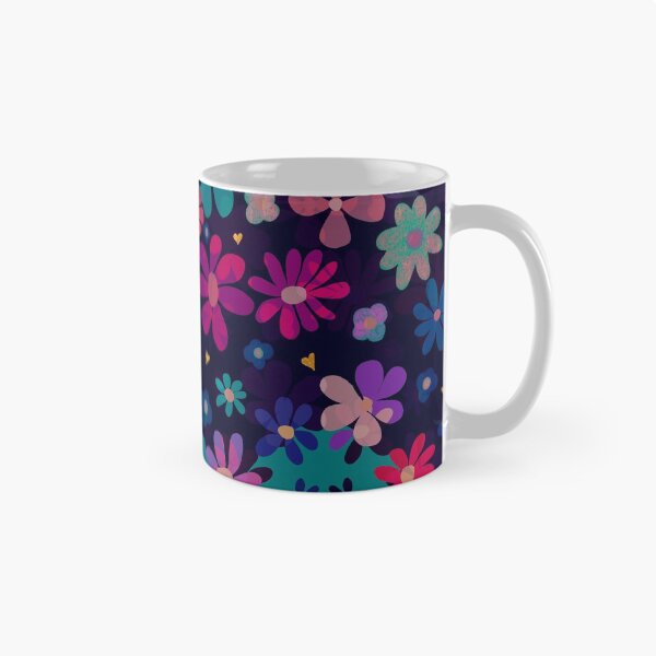Item preview, Cute Bright Flowers with Aqua Splodges designed and sold by KizzyW.