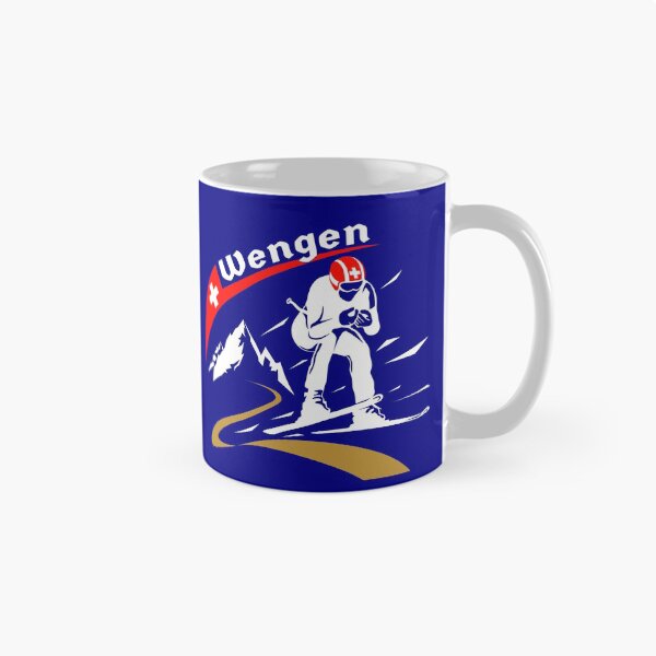 Item preview, Skiing | Wengen | Blue | Ski designed and sold by Pentimore.
