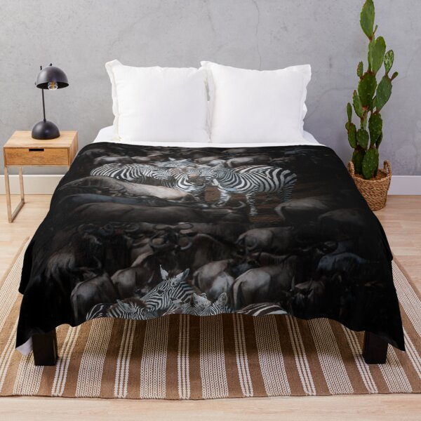 Item preview, Zebra group in the middle of a herd of wildebeest designed and sold by Ingo Gerlach.