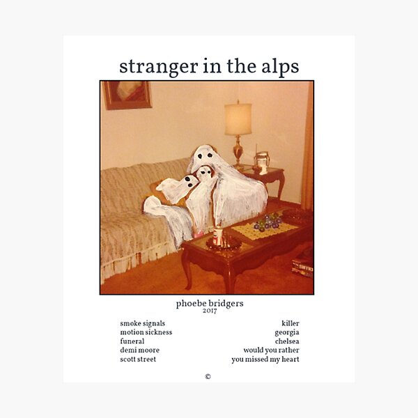 Item preview, Stranger in the Alps Phoebe Bridgers Poster designed and sold by beautyatwork.