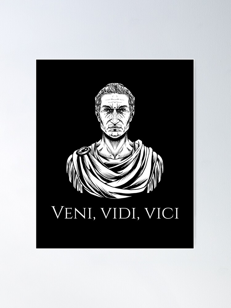 Veni vidi vici' Poster, picture, metal print, paint by Markus