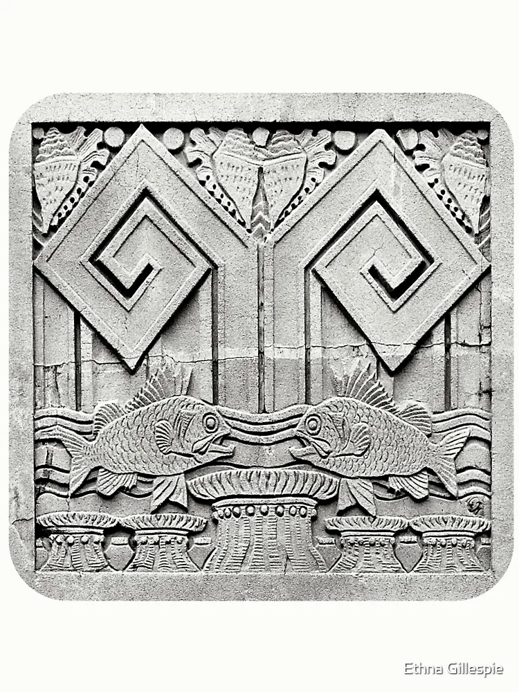 Thumbnail 6 of 6, Pullover Sweatshirt, Deco-Rative Fish  designed and sold by Ethna Gillespie.
