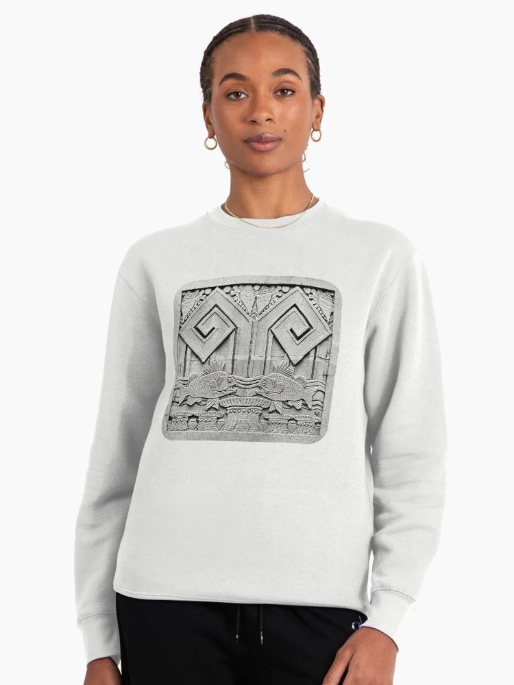 Thumbnail 3 of 6, Pullover Sweatshirt, Deco-Rative Fish  designed and sold by Ethna Gillespie.