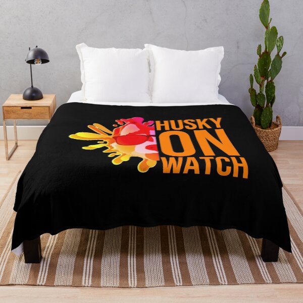 Item preview, husky on watch. colorful husky designed and sold by doctors-apparel.