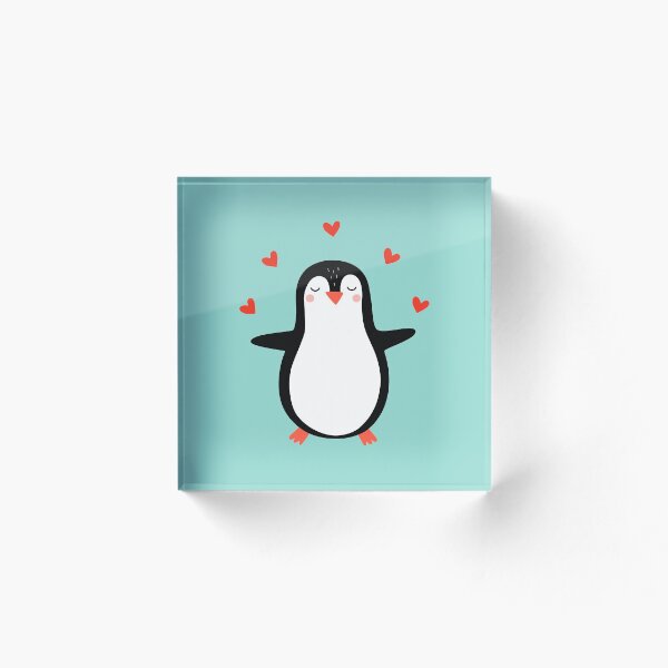 Item preview, Penguin with hearts. Valentine day. designed and sold by IrinaOstapenko.