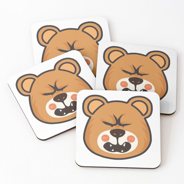 Item preview, Angry Bear Head designed and sold by EverythingKawai.