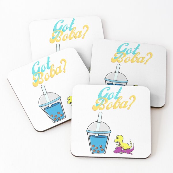Item preview, Dino boba Fighting for Bubble Milk Tea designed and sold by eucagarland.