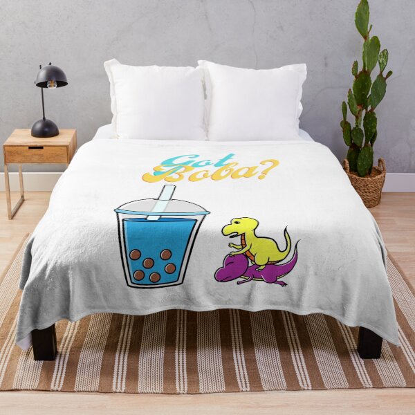 Item preview, Dino boba Fighting for Bubble Milk Tea designed and sold by eucagarland.