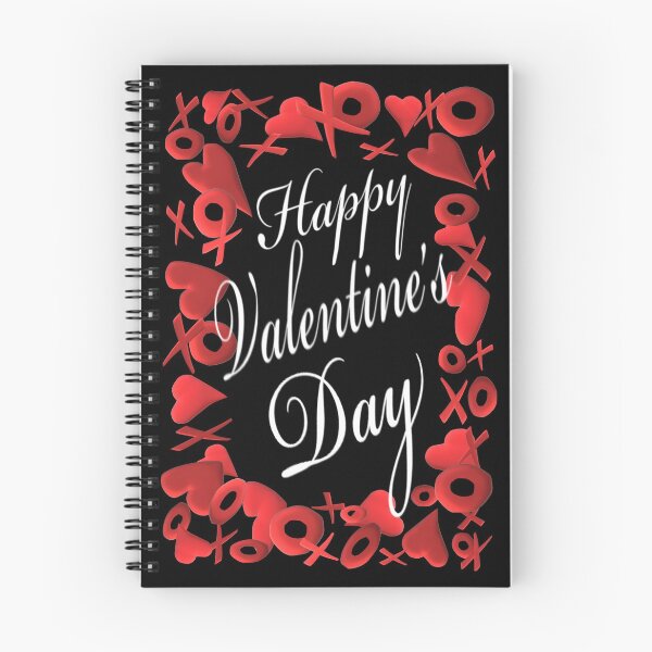 Item preview, Happy Valentine’s Day Hearts Hugs and Kisses (White Letters) designed and sold by ArtByLM.