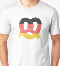 Pretzel in Hand-Painted Water Colors of German Flag Unisex T-Shirt