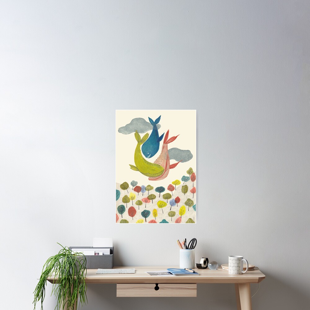 it's raining whales! Poster