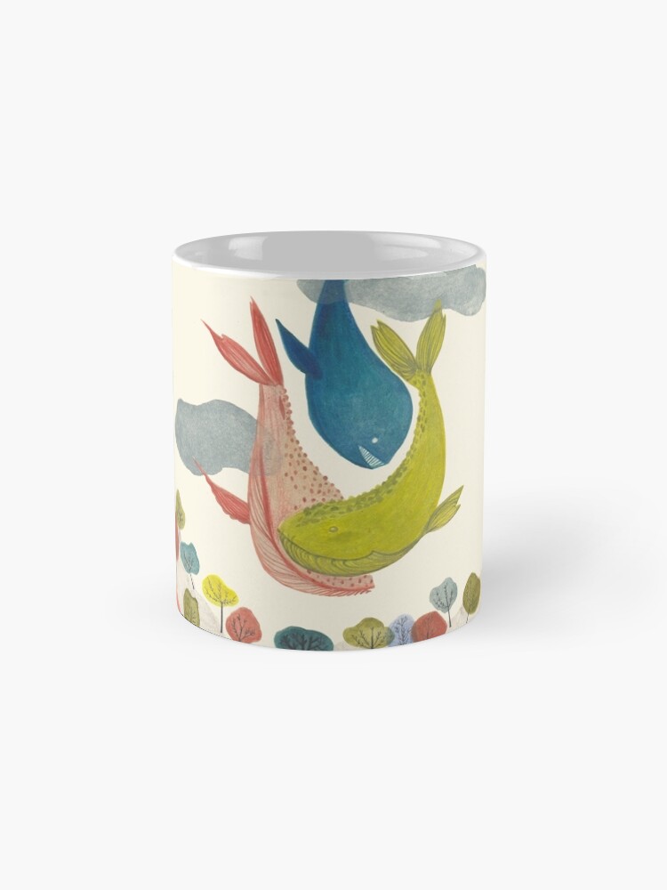 Alternate view of it's raining whales! Mug